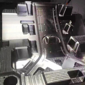 CNC machined cavity for plastic mold
